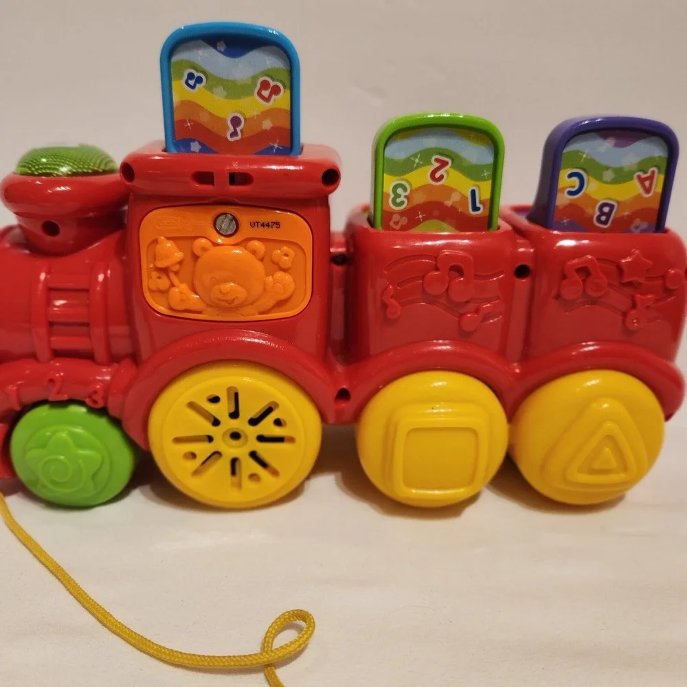 VTech Roll and Surprise Animal Train‎ Music Pop Ups Learning  Works see video